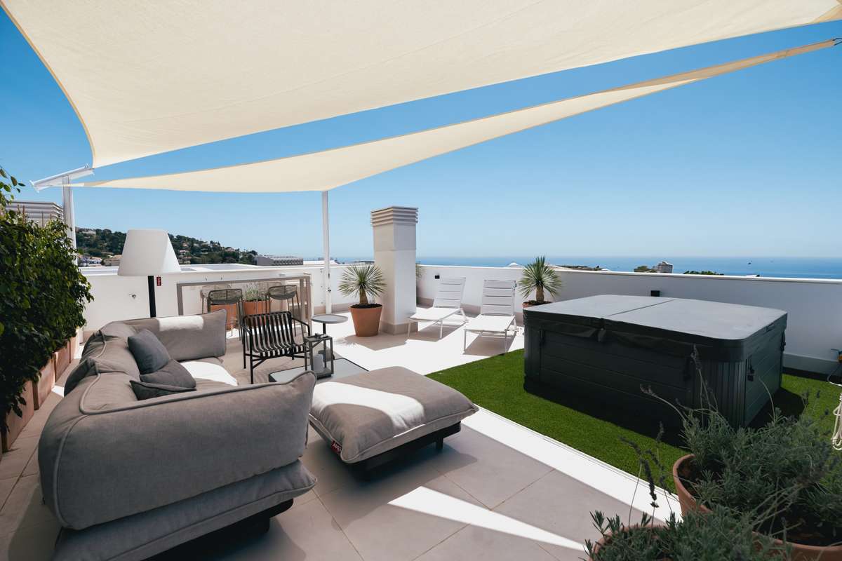 Ático con jardín privado en Fuengirola
