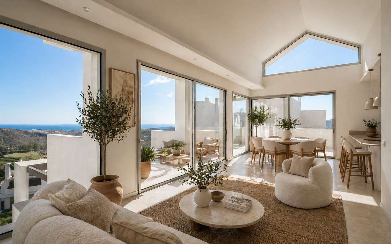Penthouse with sea view in Benahavís