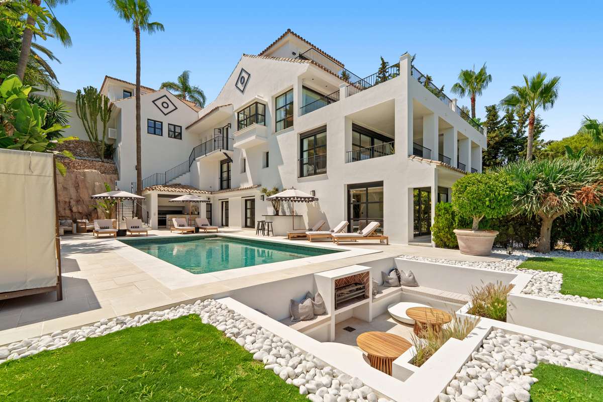 Villa con vistas al mar en Marbella