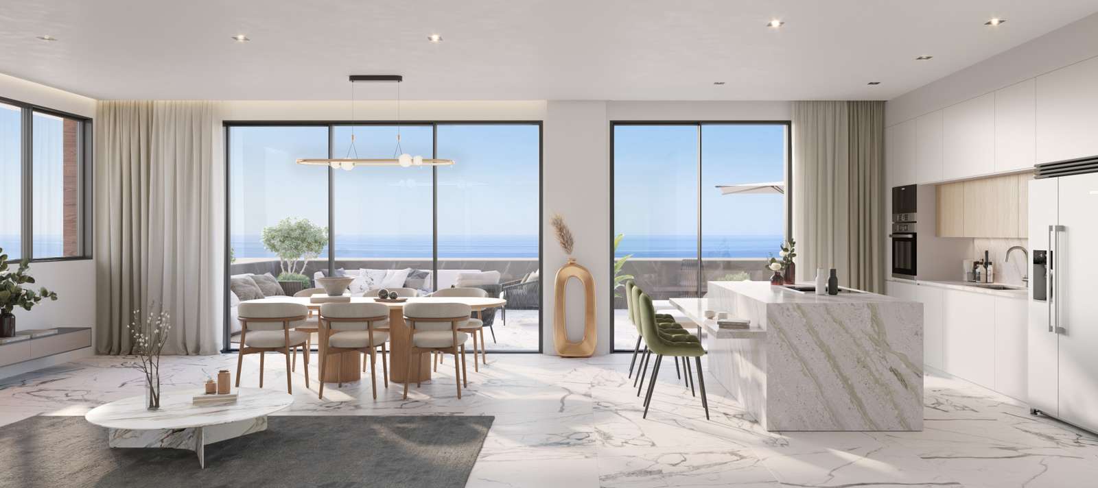 Apartment with luxury apartments in Estepona