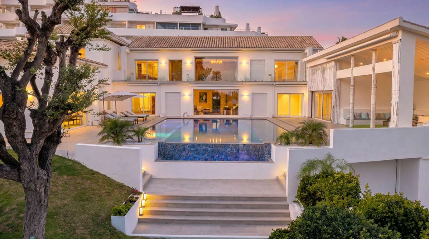 Villa en campo de golf en Marbella