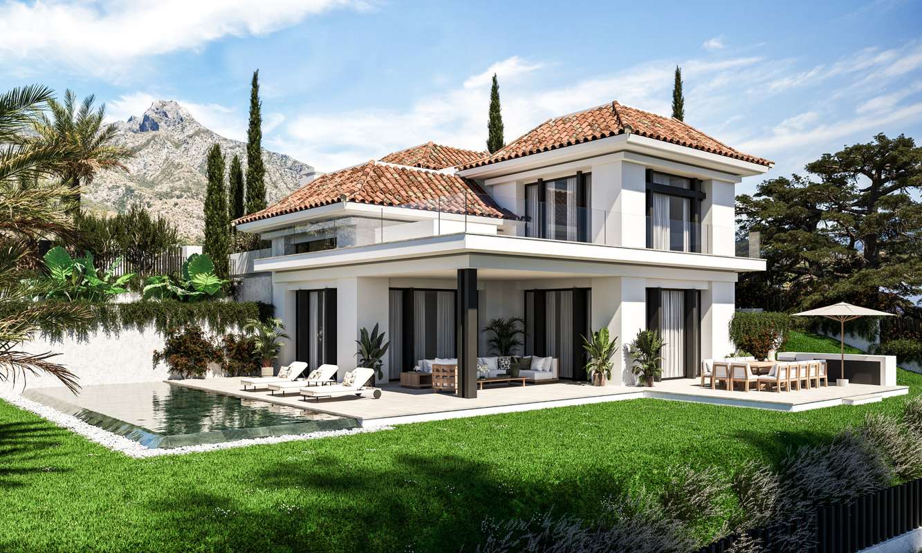 Villa con vistas al mar en Marbella