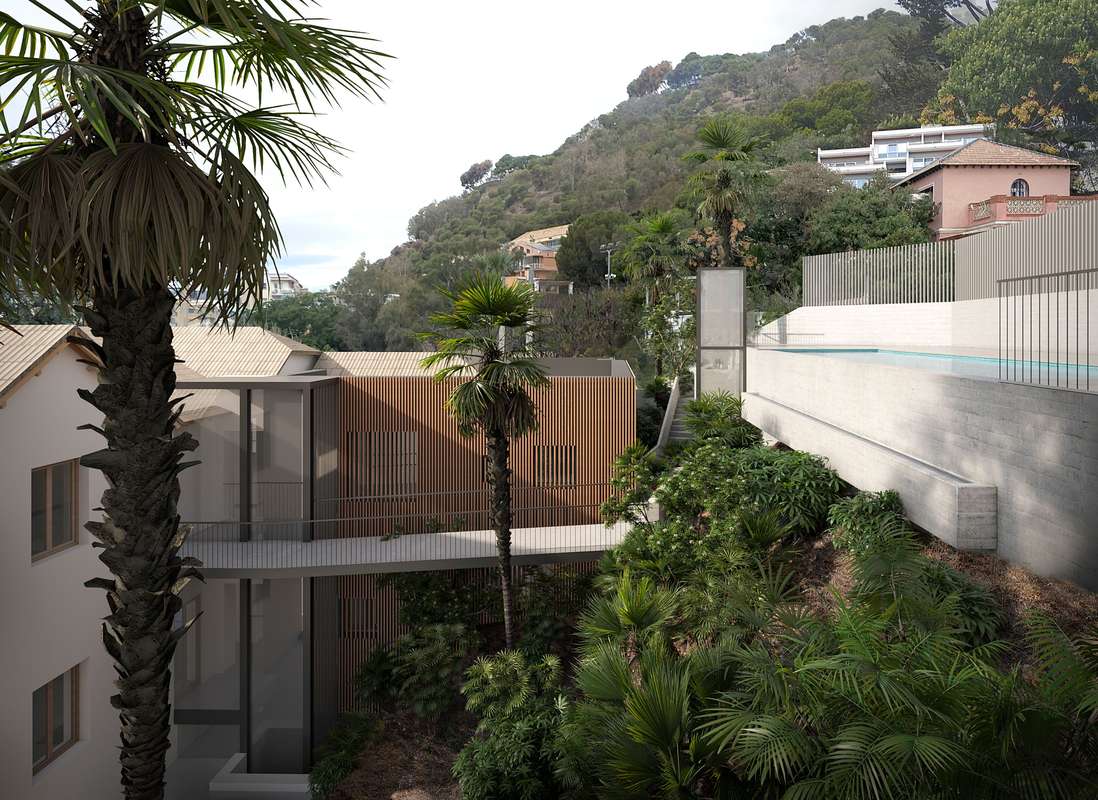 Apartamento con vistas al jardín en Málaga