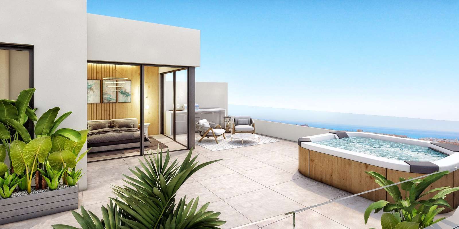 Apartamento con vistas al mar en Estepona