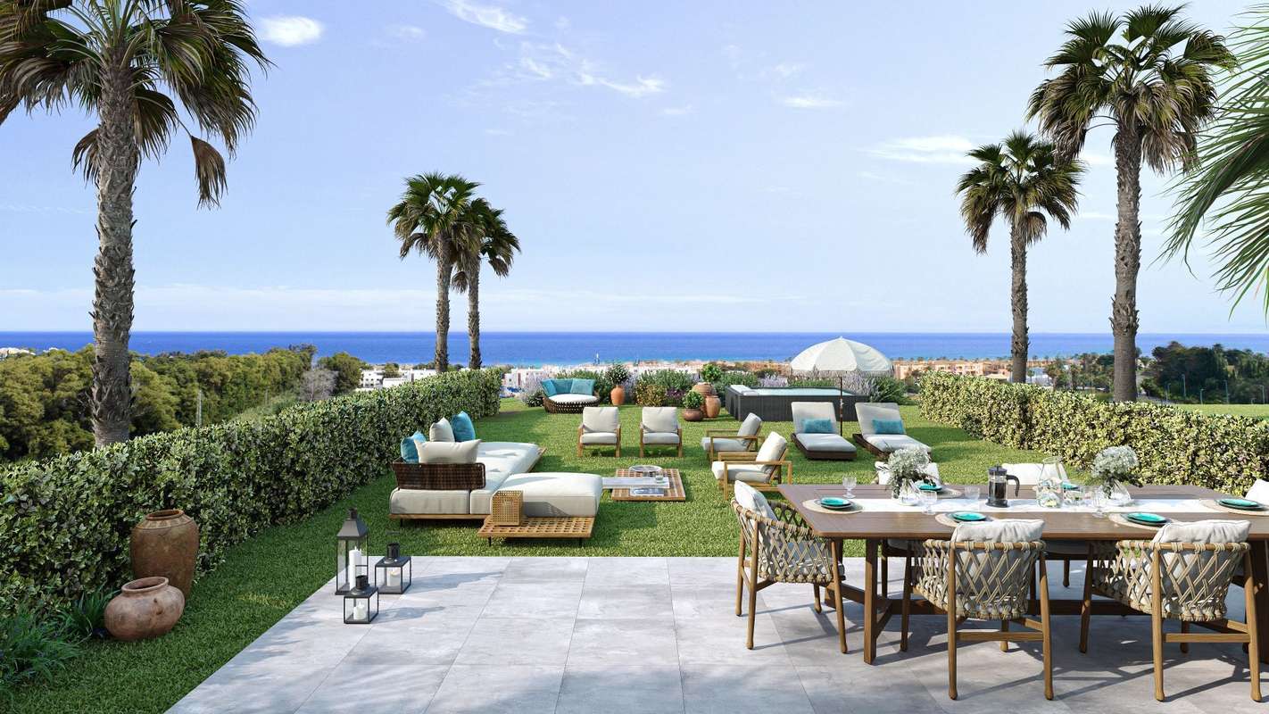 Stunning ground-floor apartment with a spacious private garden in the exclusive new development Alura Living Casares Costa