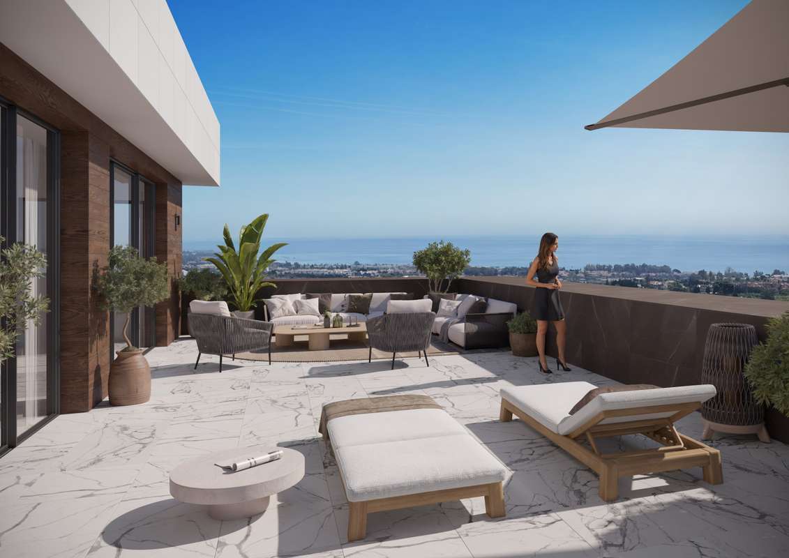 Penthouse with luxury apartments in Estepona