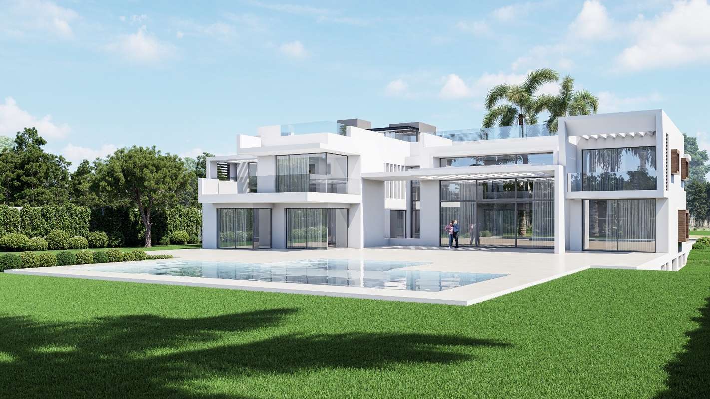 Beachfront villa in Marbella