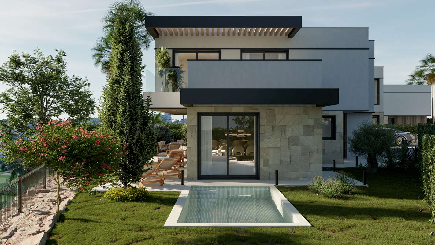 Villa junto al campo de golf en Estepona