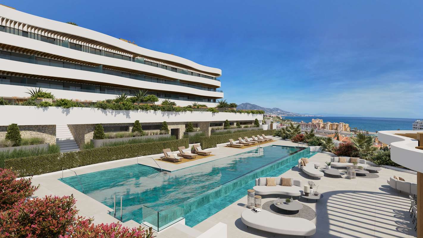 Apartamento con vistas al mar en Mijas