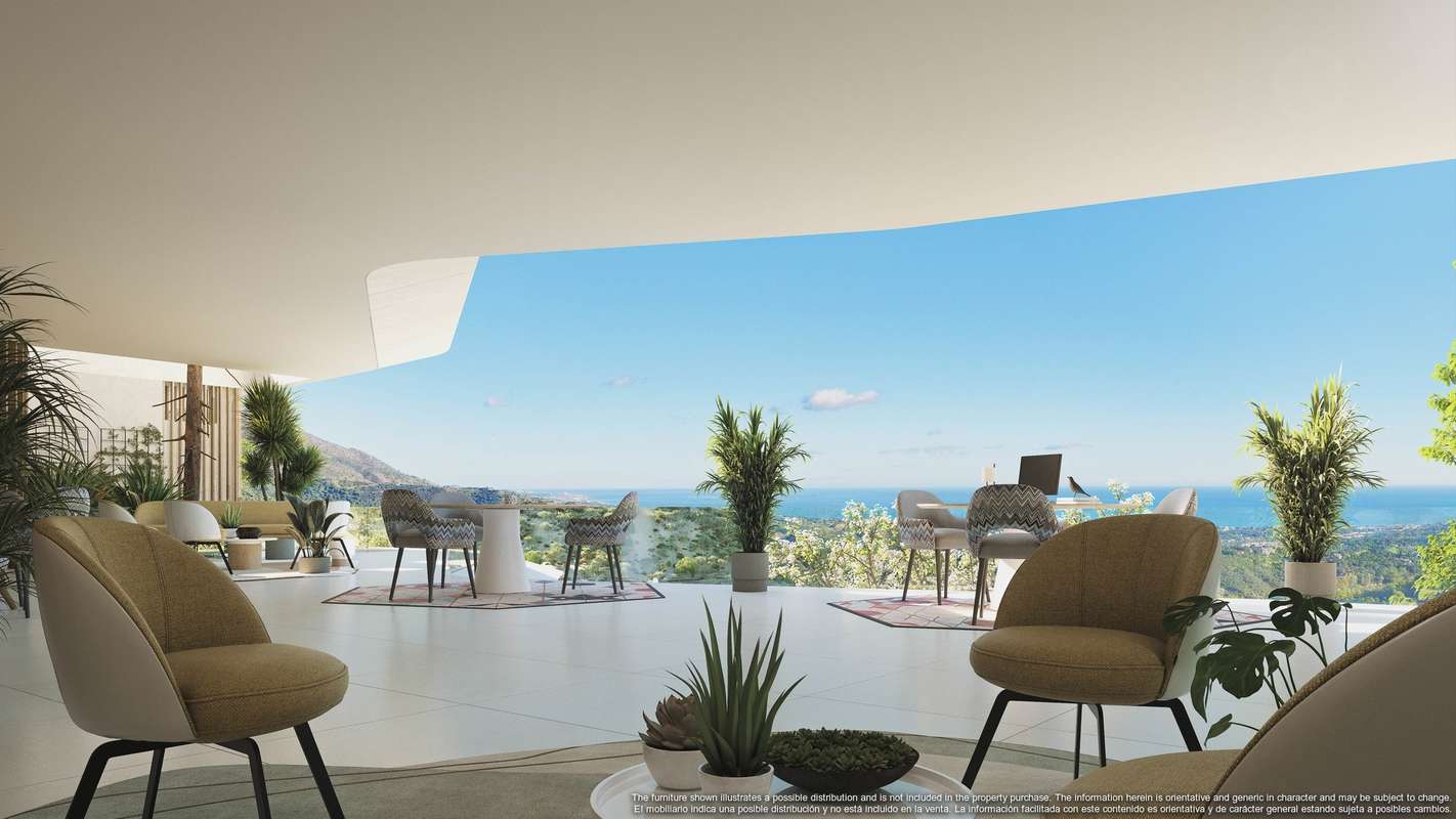 Ático con vistas al mar en Benahavís
