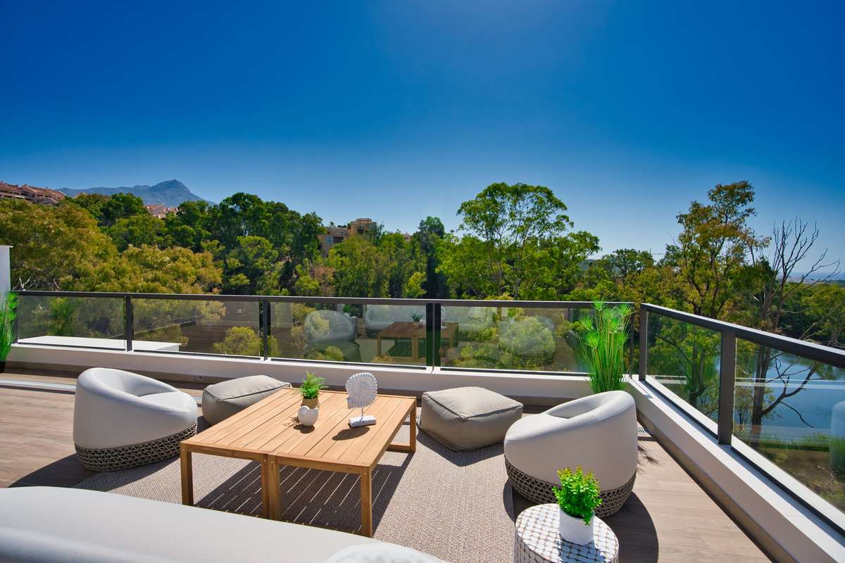 Ático con vistas al mar en Marbella