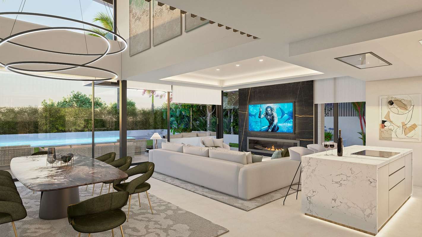 Villa con piscina privada en Marbella