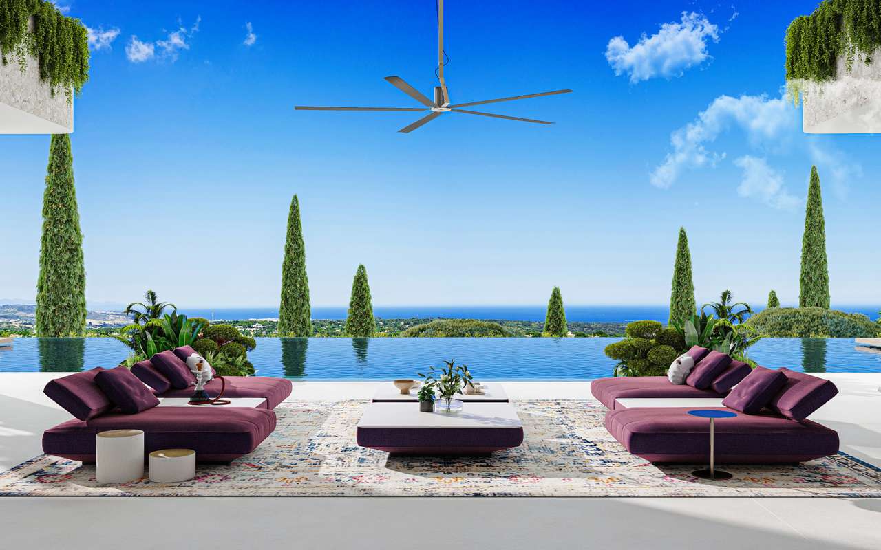 Villa con vistas al mar en Marbella