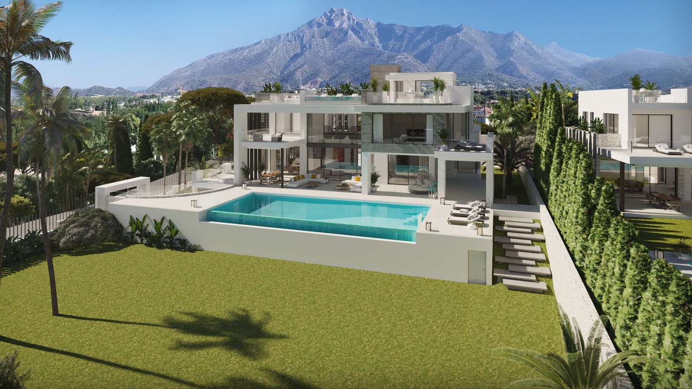 Villa con vistas al mar en Marbella