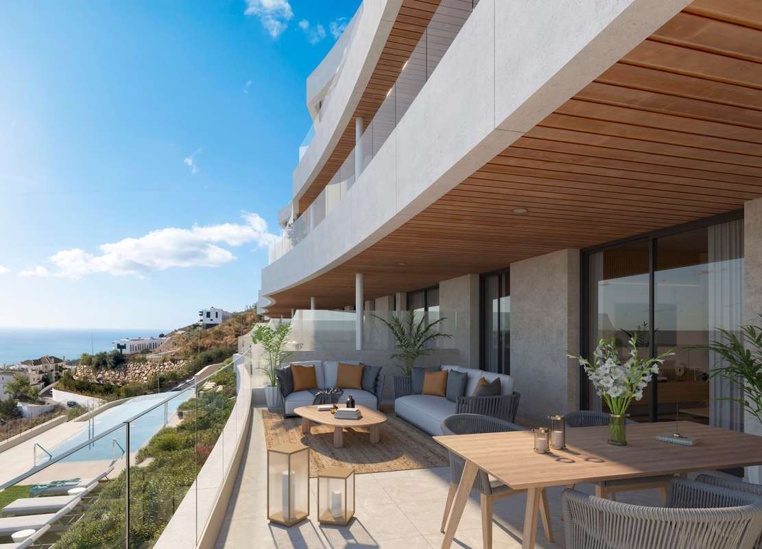 Apartment with sea view in Rincon de la Victoria