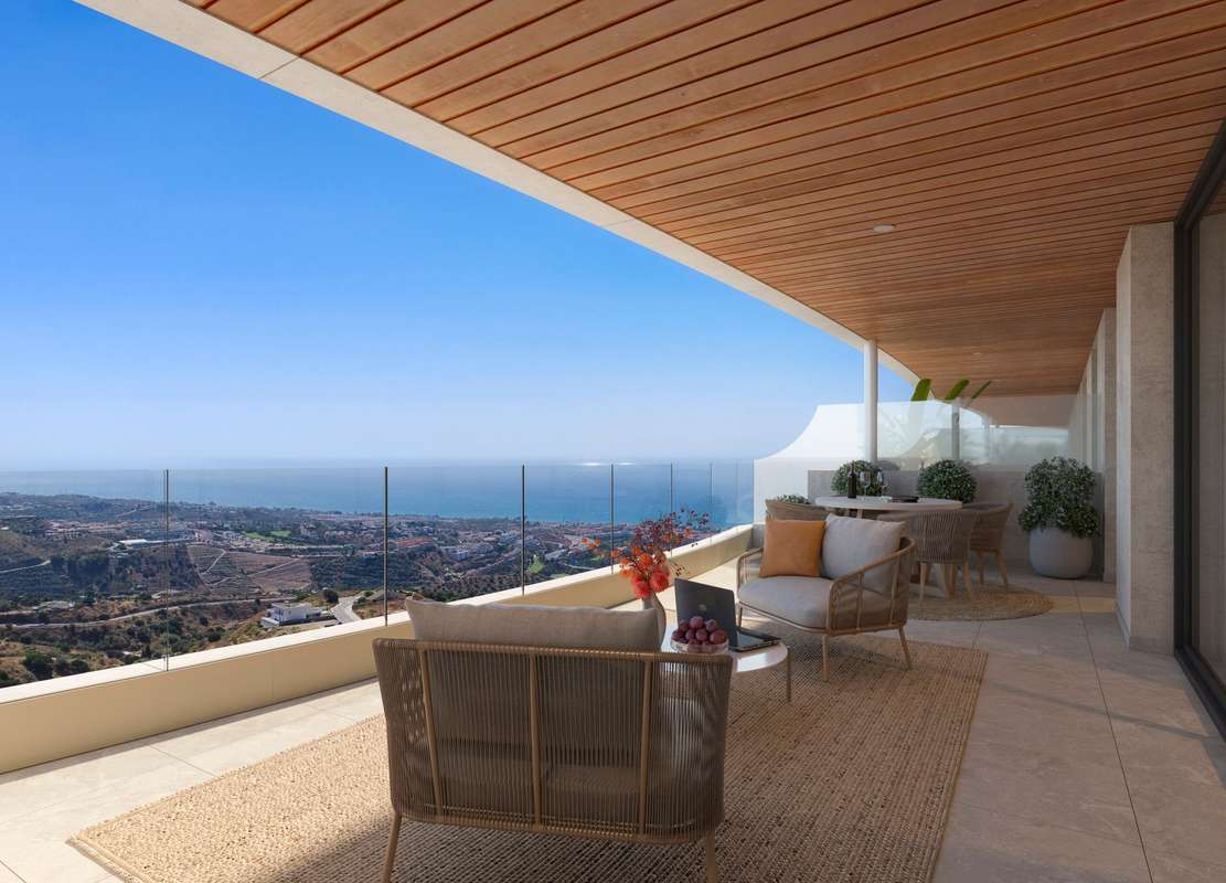 Apartment with sea view in Rincon de la Victoria