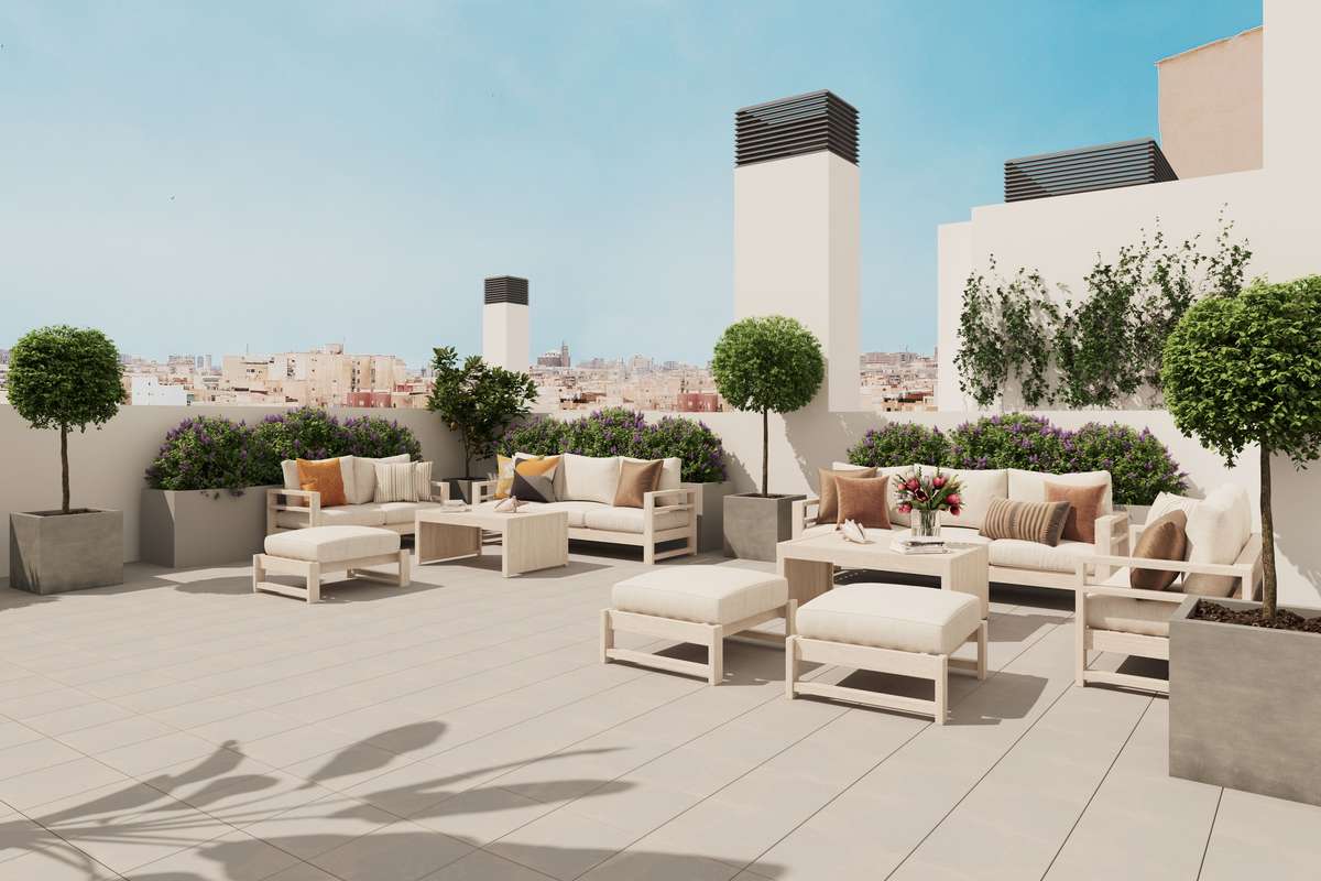 Apartamento con terraza en Málaga